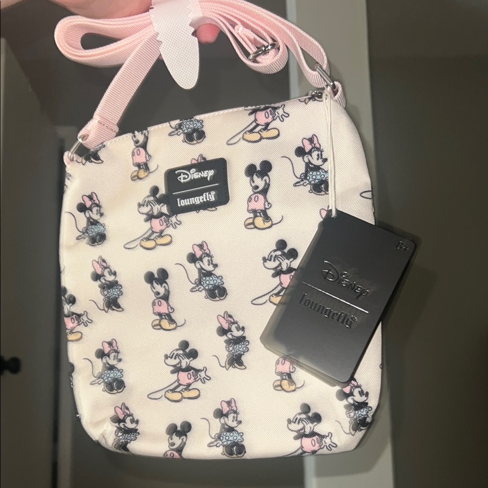 Loungefly Minnie Mouse Patterned Crossbody Bag